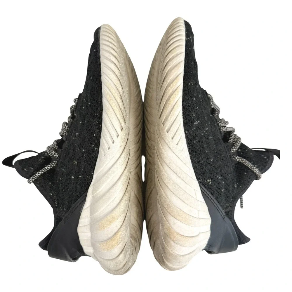 Adidas Tubular‎ Primeknit Black White Running Shoes Sneakers Mens 6.5 Womens 8